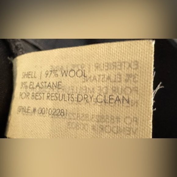 068 Club Monaco NY |NWOT Italian Tropical Wool Women’s Pants Black Pant (Sz 4) - Picture 7 of 10